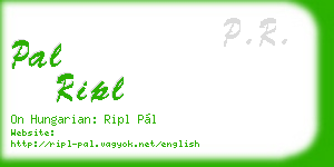 pal ripl business card